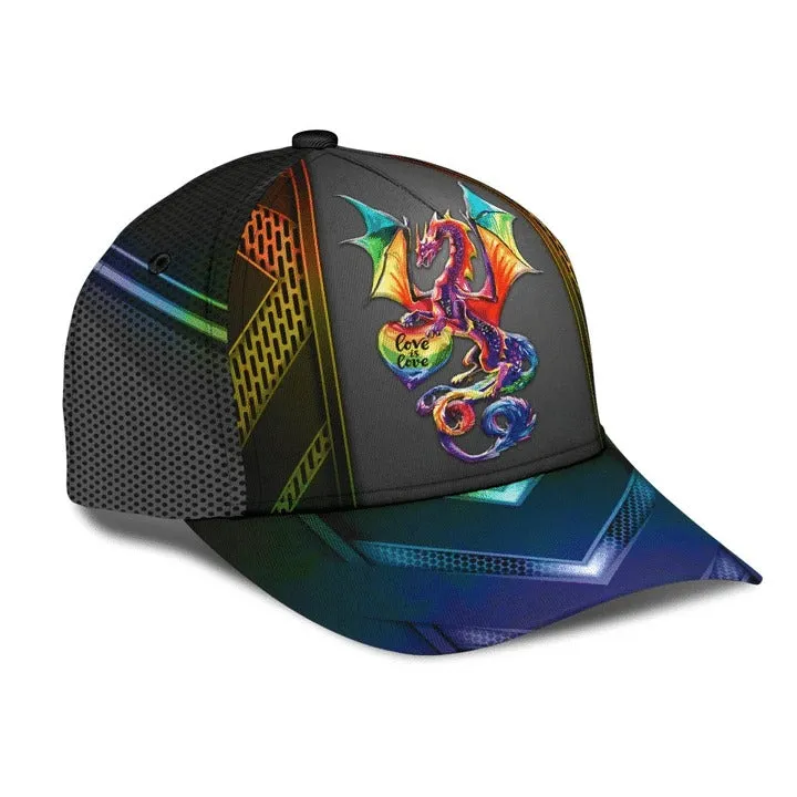 Pride Baseball Cap Hat For Gayman Fascinating Lgbt Pride Neon 3D Printing Baseball Cap Hat