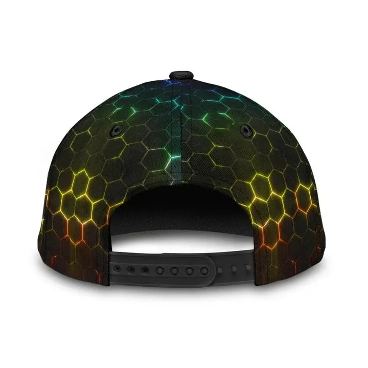 Pride Baseball Cap Hat For Gayman Fascinating Lgbt Pride Neon 3D Printing Baseball Cap Hat
