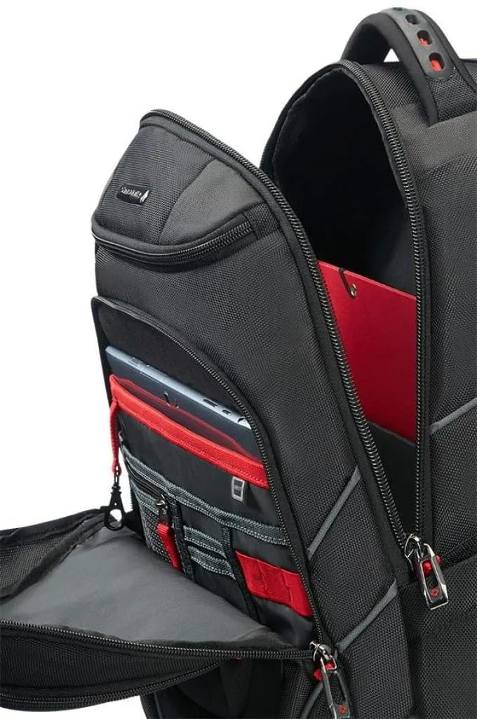 SAMSONITE LEVIATHAN LAPTOP BACKPACK 17.3 INCH BLACK RED
