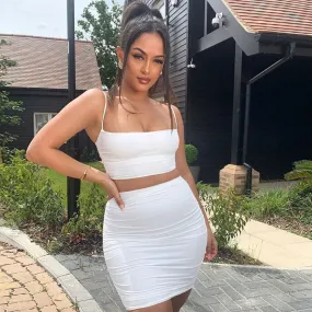 Simple Stretch Graceful Black Mini Skirt