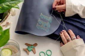 Stitch Backpack - Navy (Vegan)