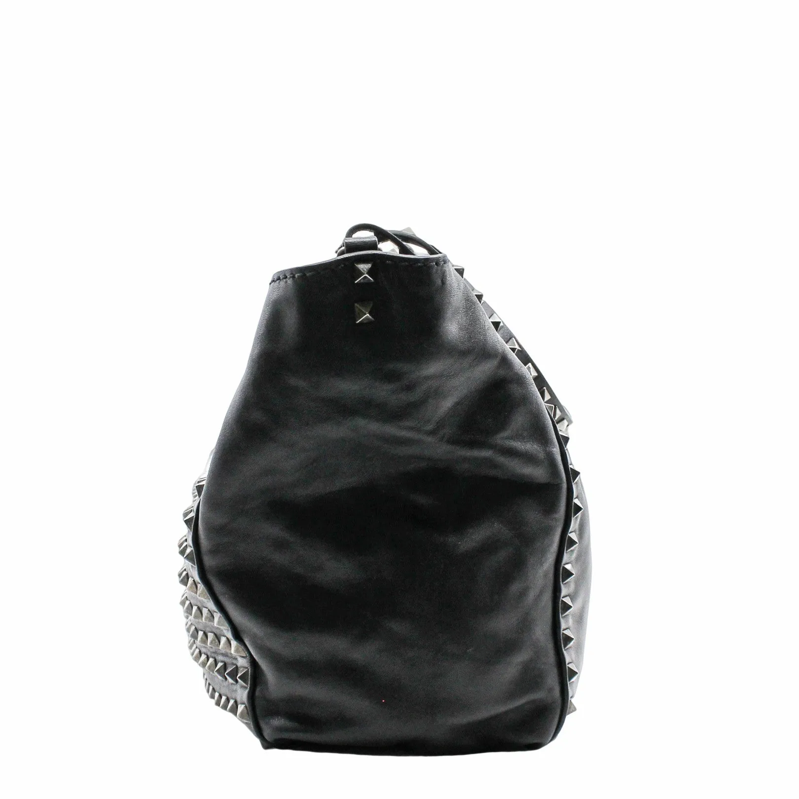 Studded Rockstud Tote Black
