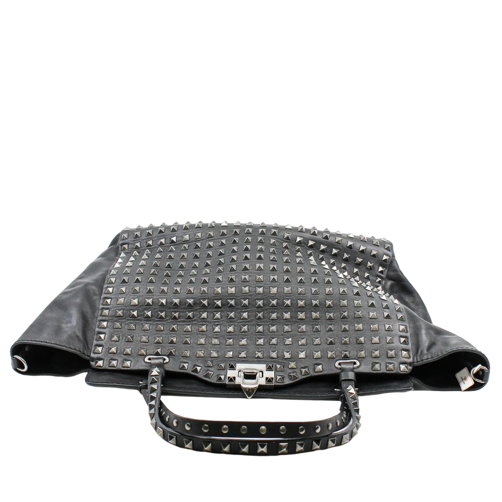 Studded Rockstud Tote Black