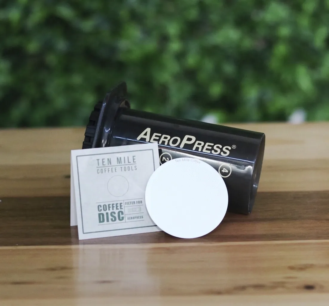 Ten Mile Stainless Steel Filter for AeroPress Coffee Maker & Delter