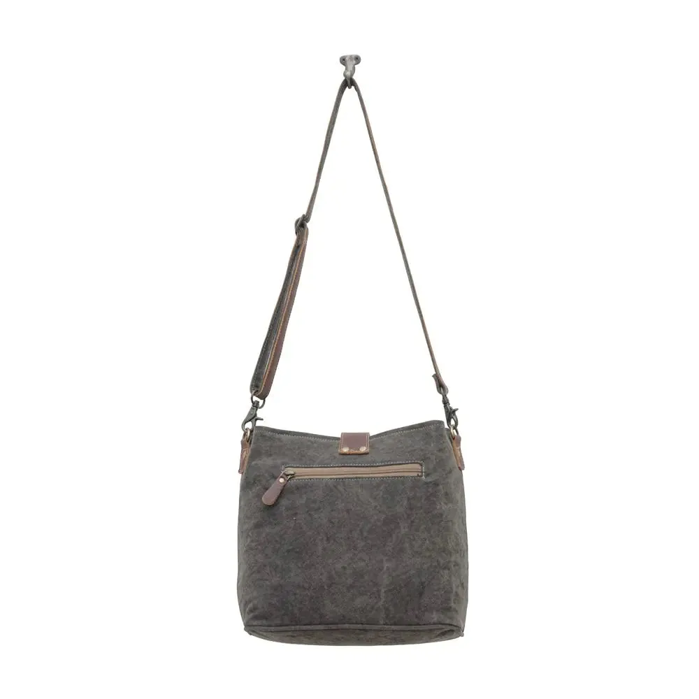 Tiffany Shades Leather & Canvas Crossbody
