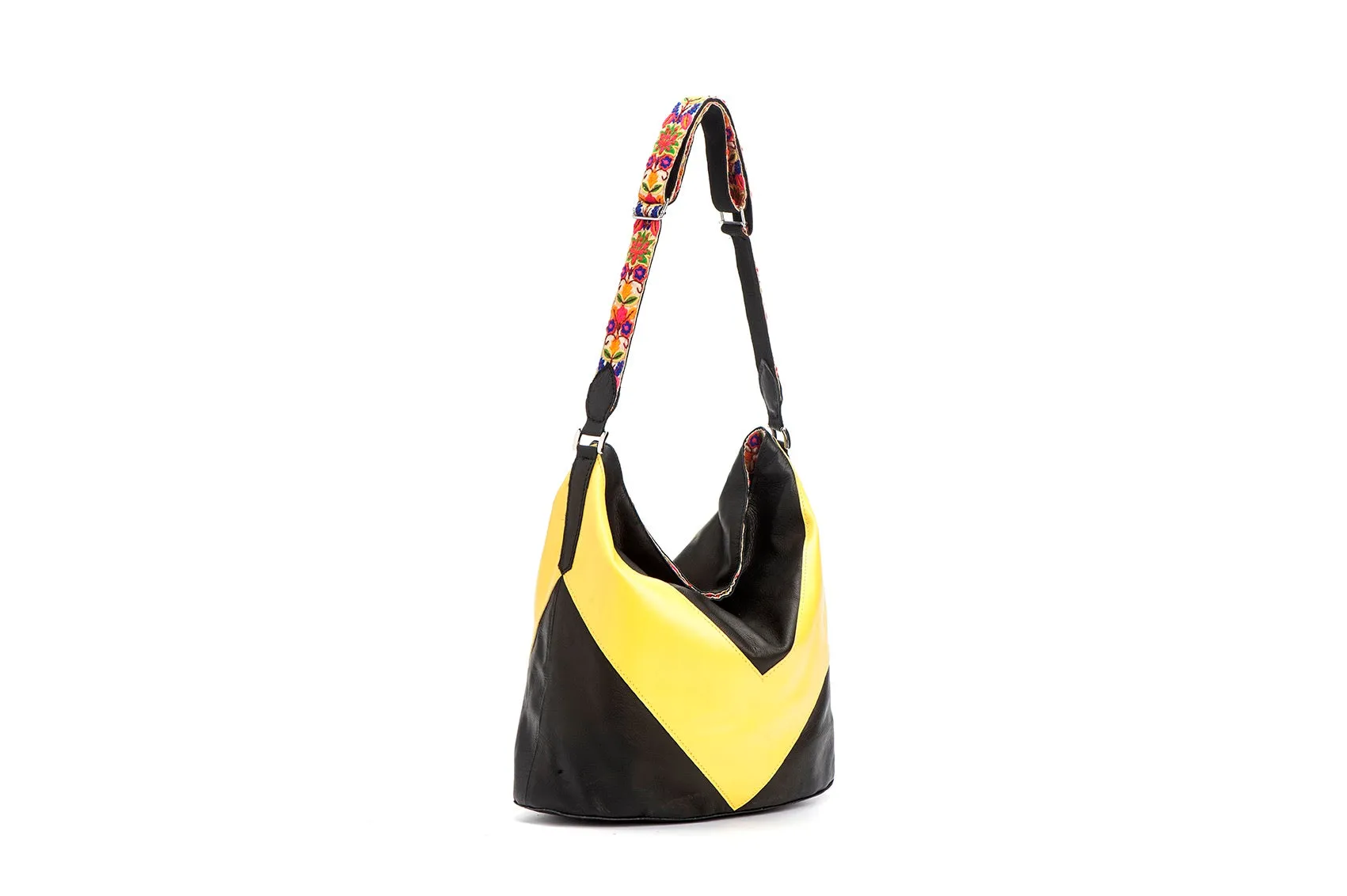 Tote bag black and yellow