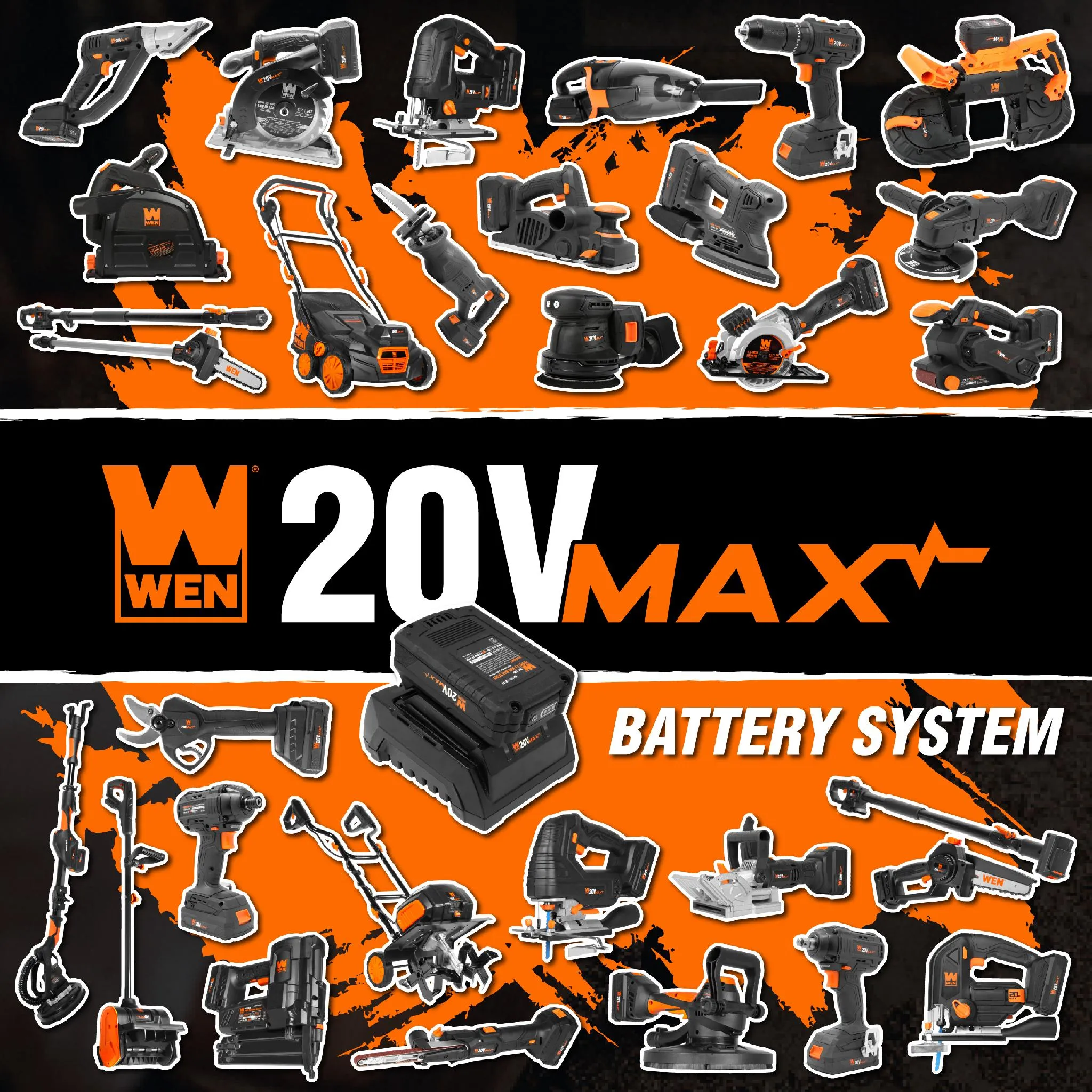 WEN 20648 Cordless Plate and Biscuit Joiner Kit with 20V Max 4.0Ah Battery and Charger