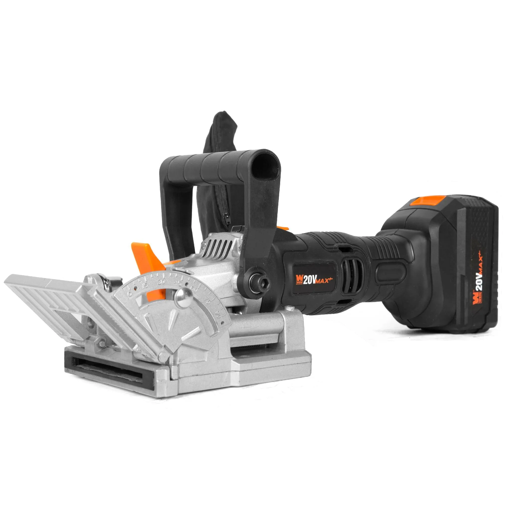 WEN 20648 Cordless Plate and Biscuit Joiner Kit with 20V Max 4.0Ah Battery and Charger