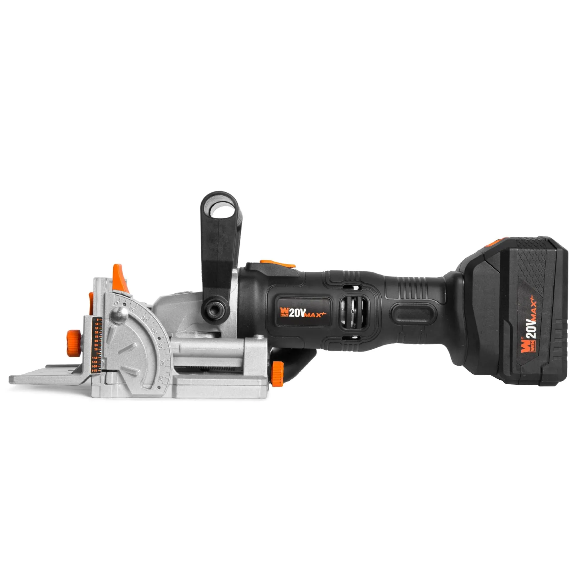 WEN 20648 Cordless Plate and Biscuit Joiner Kit with 20V Max 4.0Ah Battery and Charger