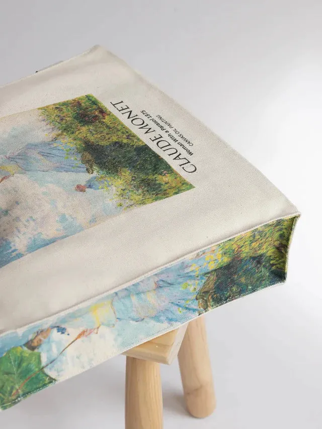 Woman with Parasol Claude Monet - Tote Bag