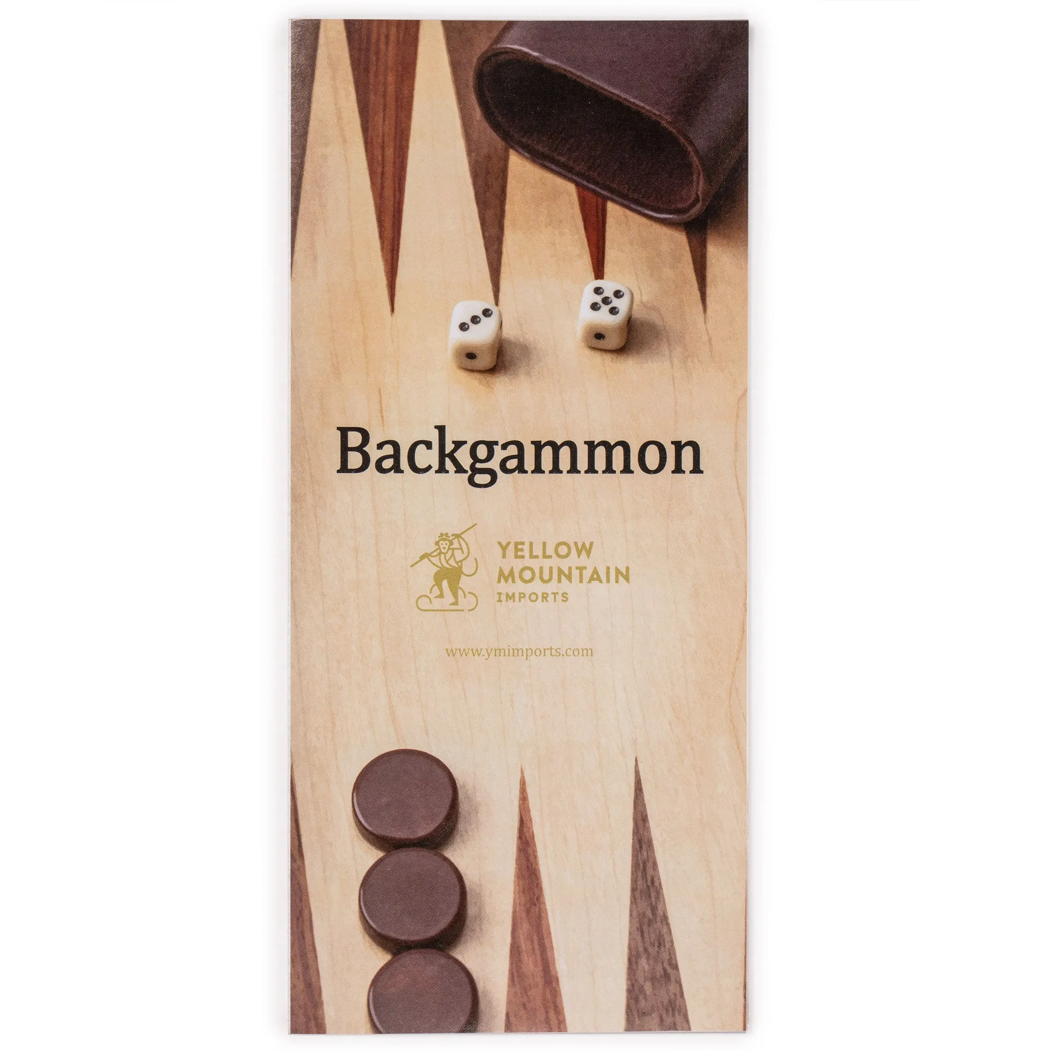 Wooden Inlaid Backgammon Game Set - Pasadena - 19"