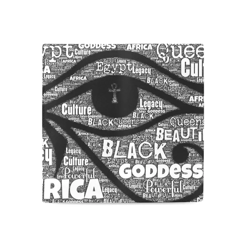 Worded Eye of Horus Ladies Leather Wallet
