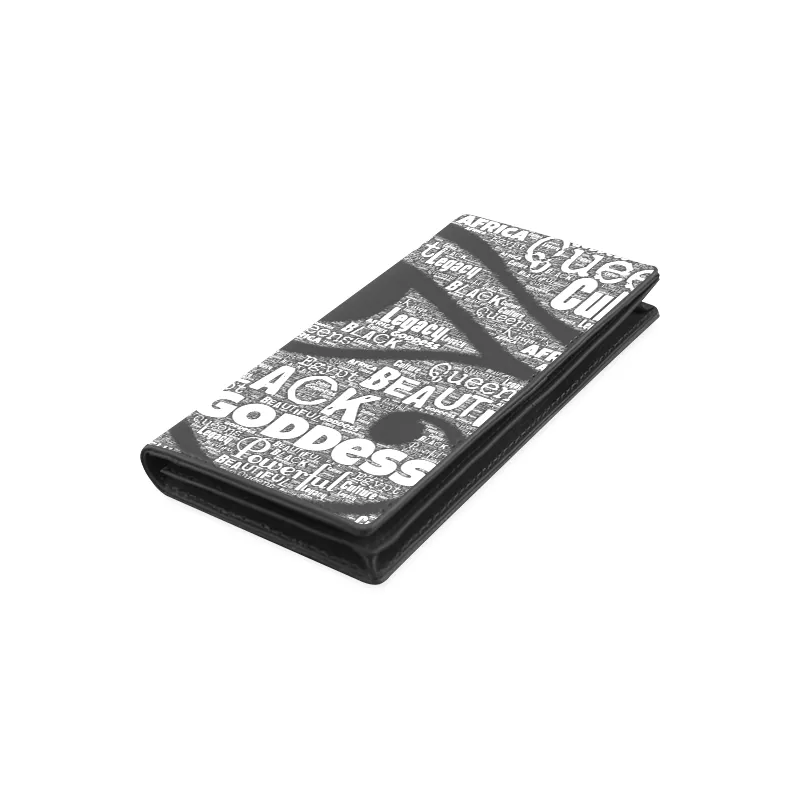 Worded Eye of Horus Ladies Leather Wallet
