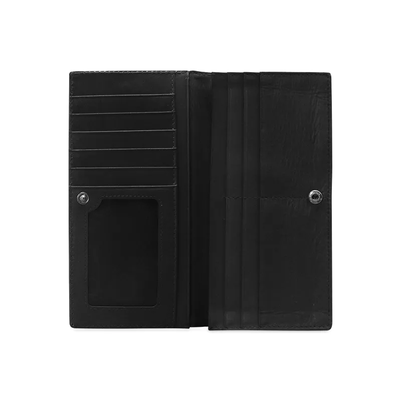 Worded Eye of Horus Ladies Leather Wallet